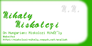 mihaly miskolczi business card